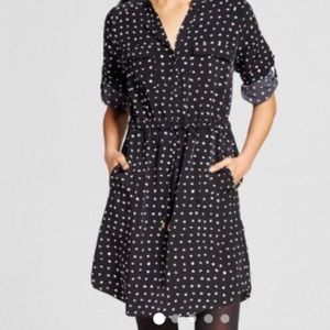 Dress polka dot. Long sleeve Medium